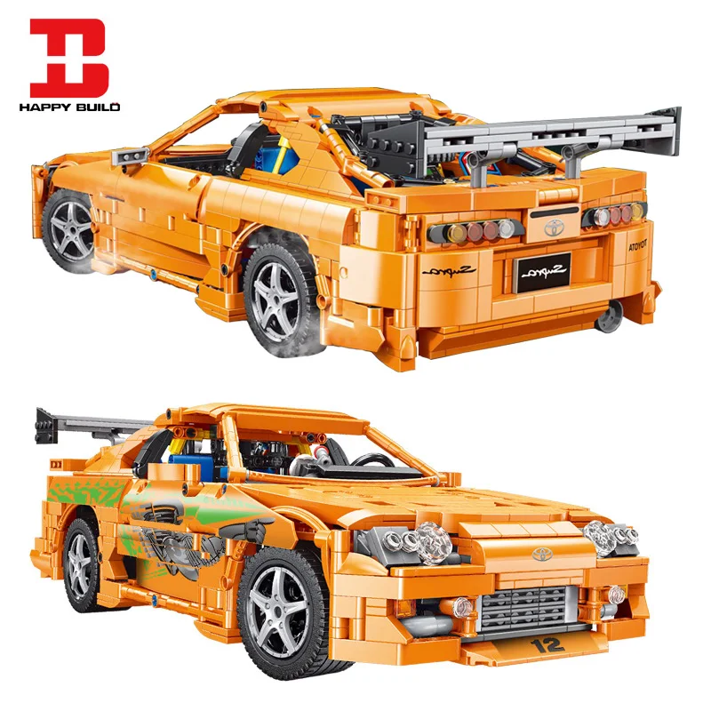

Новинка Supra A80 суперкар технический конструктор Сборная модель город МОС гоночный автомобиль кирпичи 2225 шт. игрушка для мальчиков подарок
