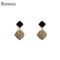 qeenkiss eg7125 fine jewelry wholesale fashion woman birthday wedding gift aaa zircon 925 sterling silver needle stud earrings
