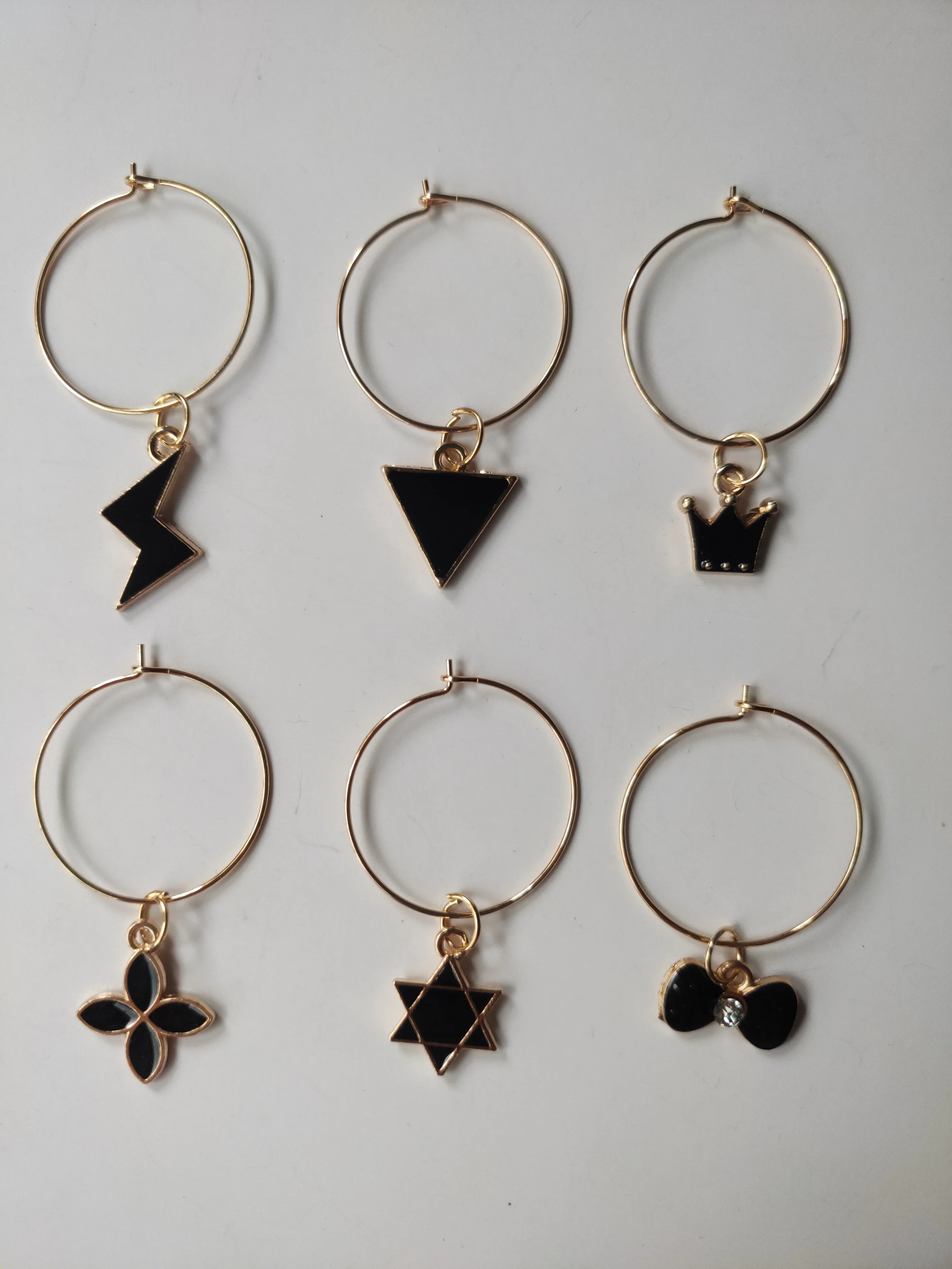 Набор из 6 шт. подвески для вина новый модный дизайн кольца маркер Рождественский