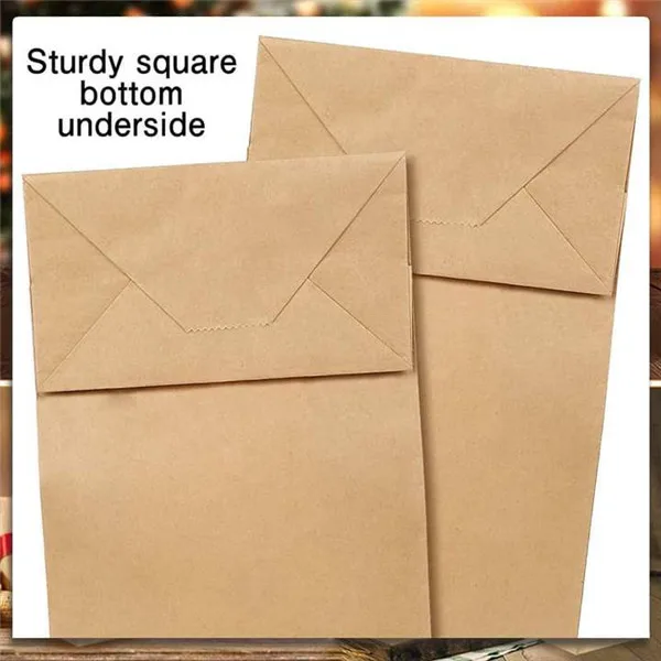 

Kraft Paper Baking Bag Square Bottom Paper Bag Kraft Brown Paper Bag for Food THIN889