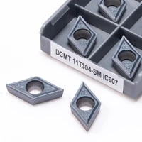 high quality dcmt11t304 dcmt11t308 sm ic907 ic908 hard alloy blade dcmt 11t304 11t308 cnc original external turning inserts