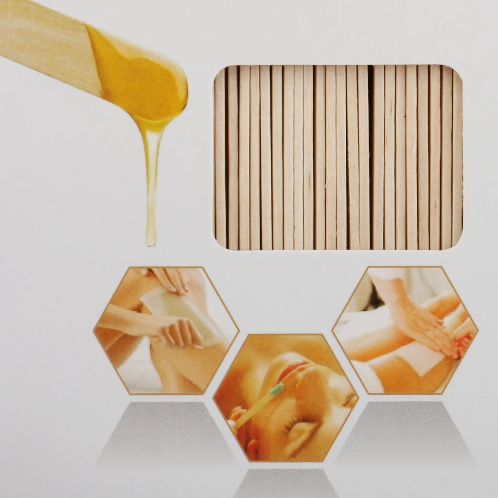

Blesiya 50 Waxing Tongue Depressor Tattoo Wax Sticks +1 Reusable Spatula