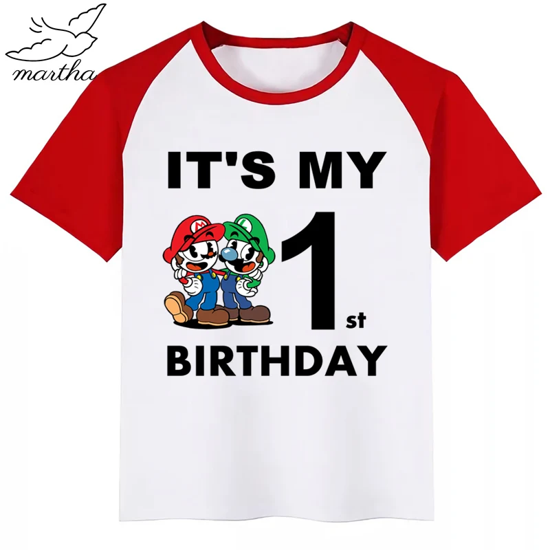 Новое поступление детская одежда футболка для мальчиков на день рождения детей с