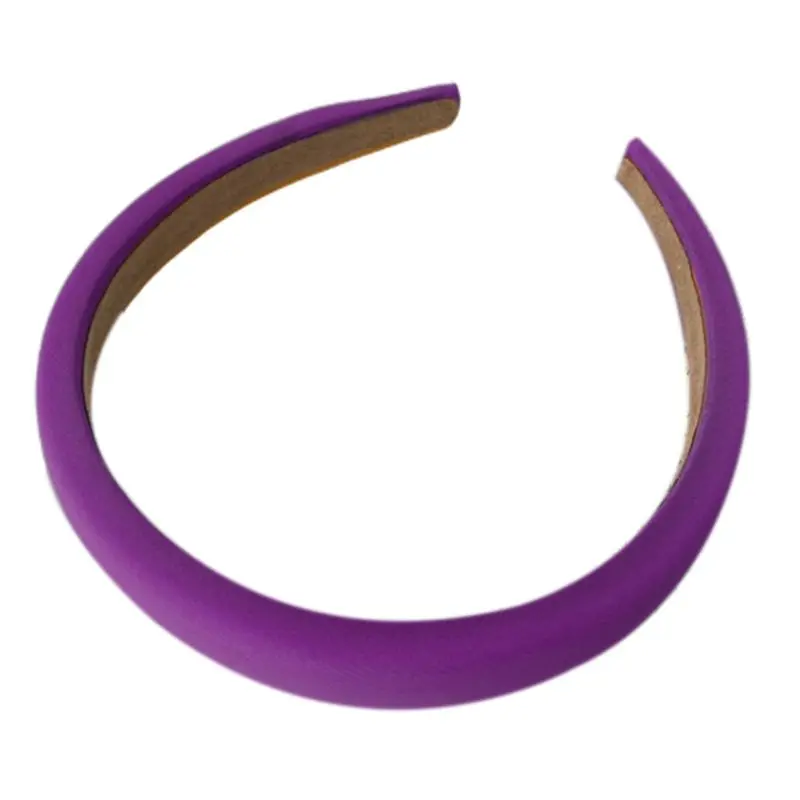 

Korean Women Hair Hoop Thick Sponge Padded Headband Matte Candy Color Bandana Wash Face Headwear