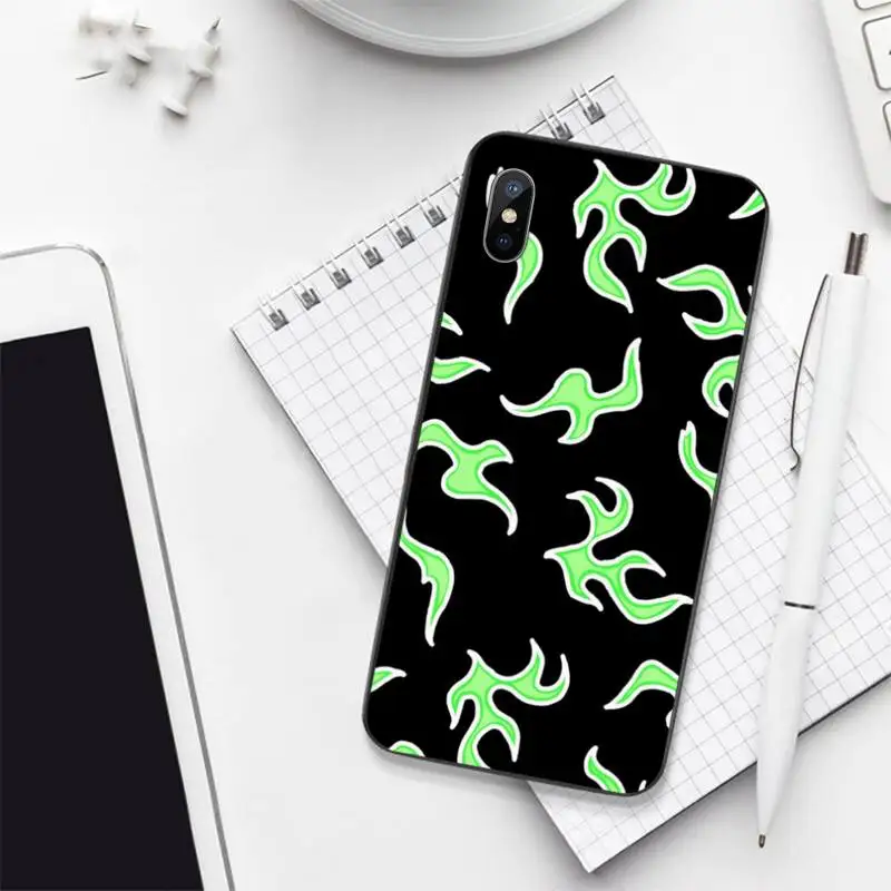 

Blue Flame Fire Phone Case for iPhone 11 12 pro XS MAX 8 7 6 6S Plus X 5S SE 2020 mini