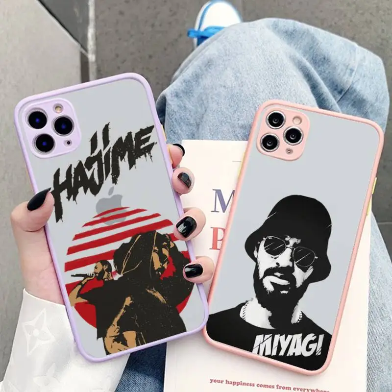 

Hajime MiyaGi Andy Panda Phone Case for iPhone X XR XS 7 8 Plus 11 12 pro MAX Translucent Matte Shockproof Case