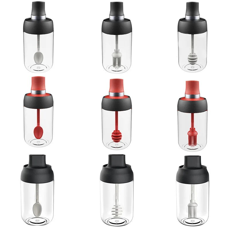 Приправа банка для соли специй пластиковые ПП приправы бутылки с ложкой кухонные