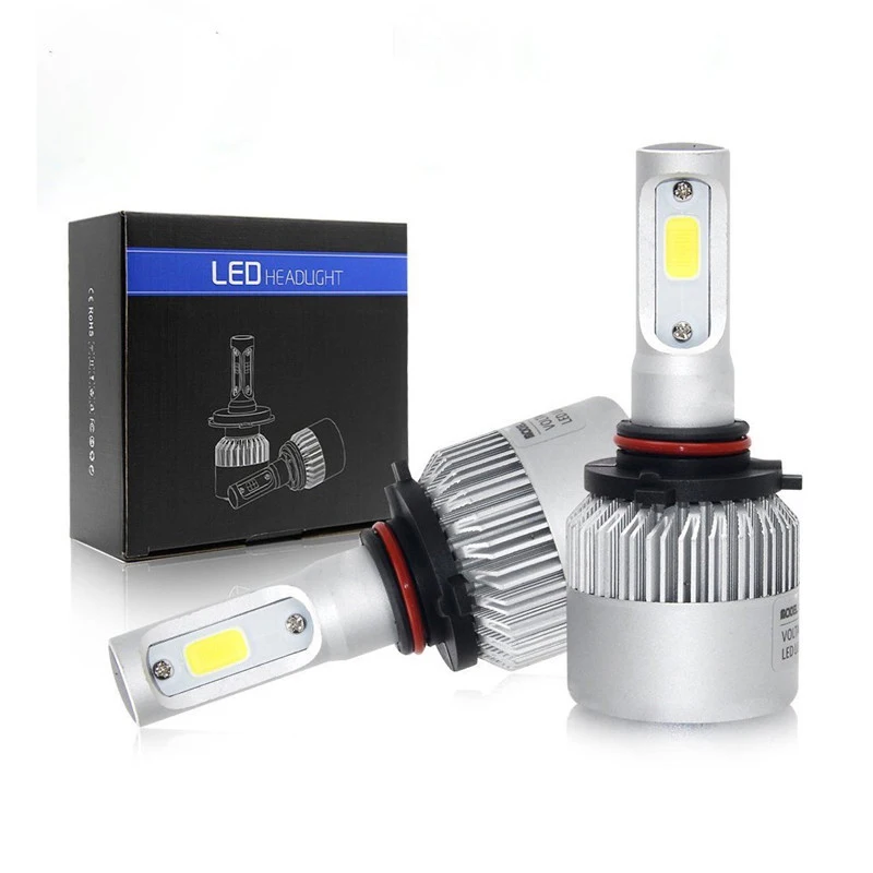 

2PCS LED Bulb Light 72W 8000Lm 9005 9006 9007 Headlights 12V Near And Far Lamps Lighting
