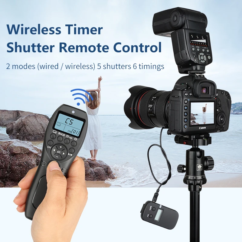 Таймер спуска затвора Дистанционное Беспроводное управление таймером для Canon Nikon