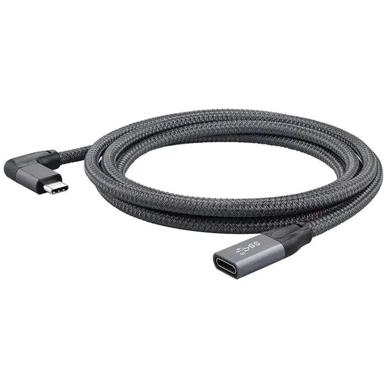 Фото Удлинительный кабель USB Type-C 0 5 м с изгибом 100 Вт PD А 4K при 60 Гц 3.1 10 Гбит/с для MacBook Pro Удлинительный кабель USB Type-C 0 5 м с изгибом 100 Вт PD А 4K при 60 Гц 3.1 10 Гбит/с для MacBook Pro
