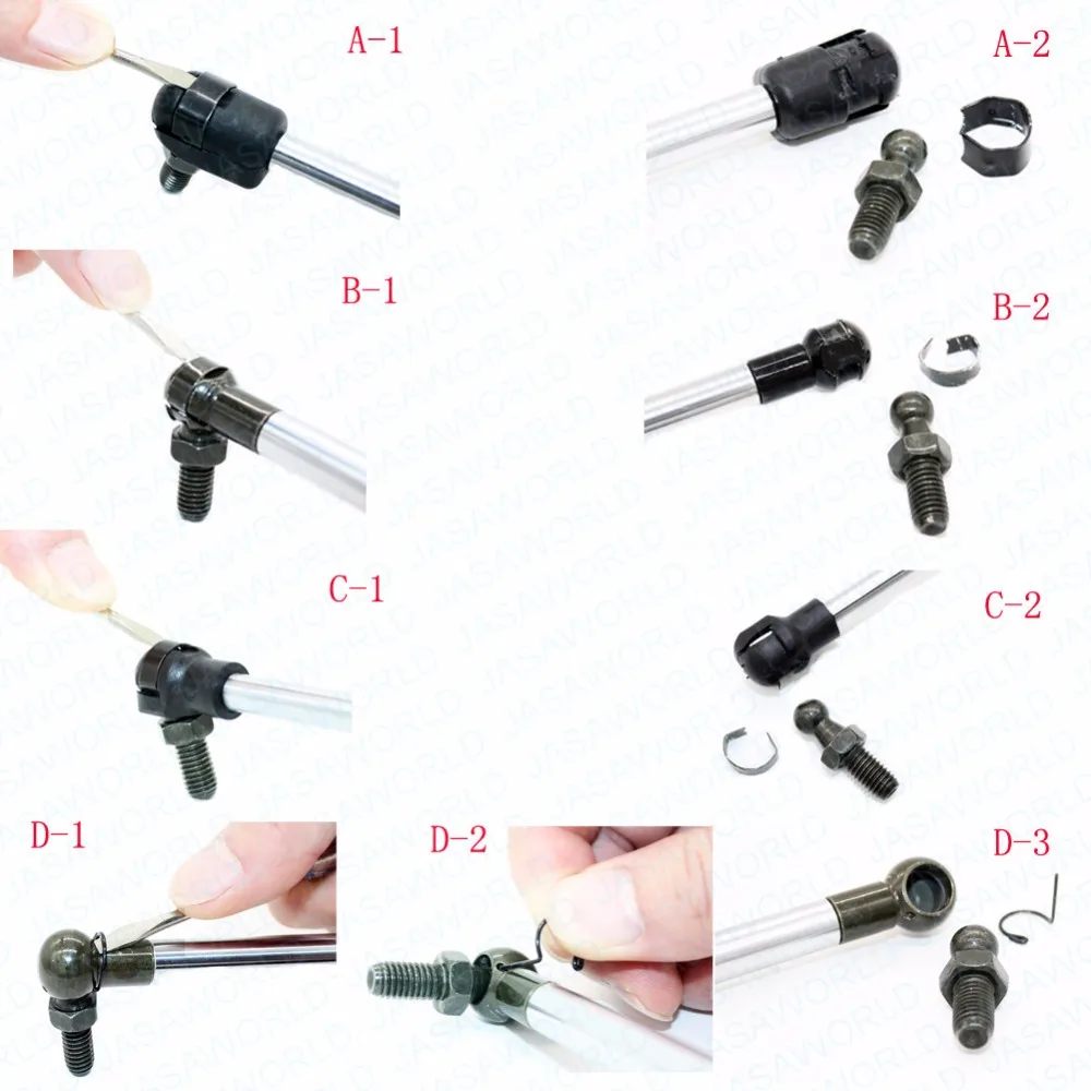 Набор из 4 шт. опоры для автоподъемника демпфер с газовой пружиной заряженный