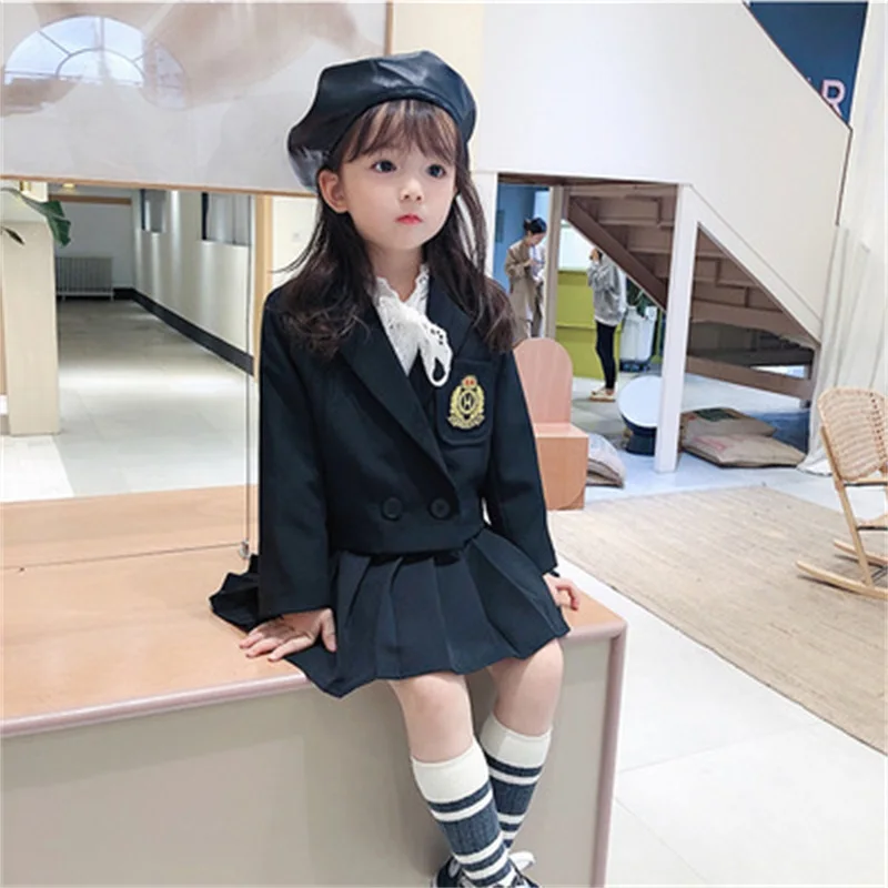 

Children's Suit 2020 Autumn New Products New Suit British Fashion Suit Girls' College Style Suit Suit
