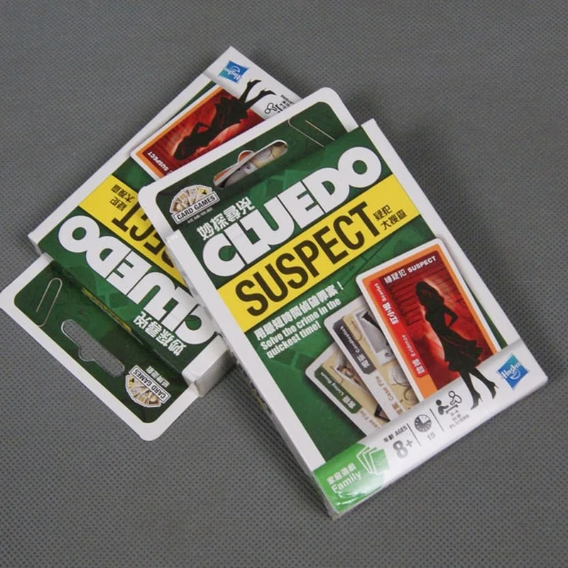 Hasbro настольная карточная игра приключения жизни Cluedo заподозренный покер