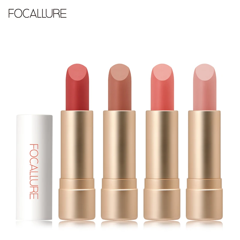 Водостойкая губная помада Focallure 12 цветов Стойкий матовый мерцающий блеск для