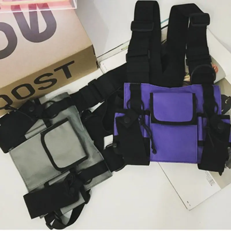 

Universal Hands Free Radio Vest Chest Rig Harness Bag Holster for Two Way Radio