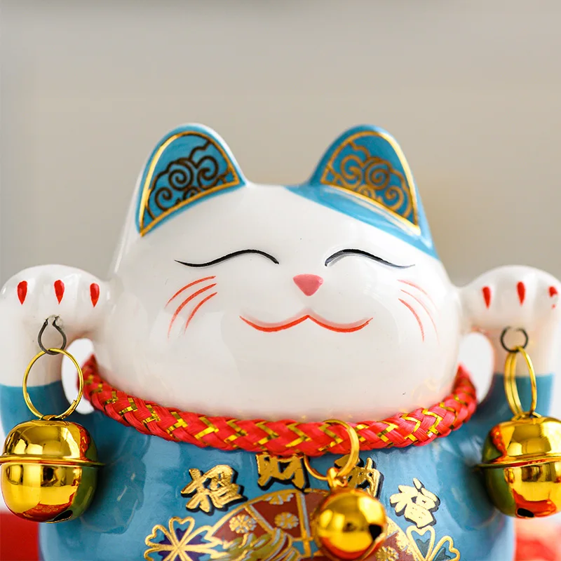3 5 дюймовая керамическая копилка Манеки Неко счастливая кошка кот удачи