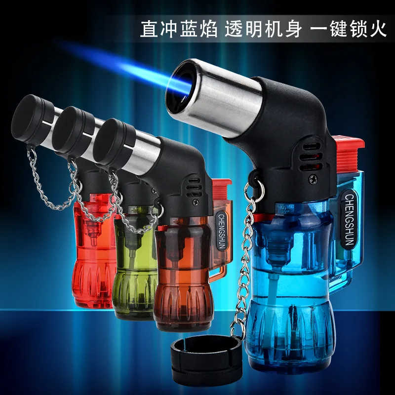 

Cigarette Lighter Igniter Cigars Blower Gun Moxibustion Point Incense Barbecue Welding Holder Straight Gas Lighters