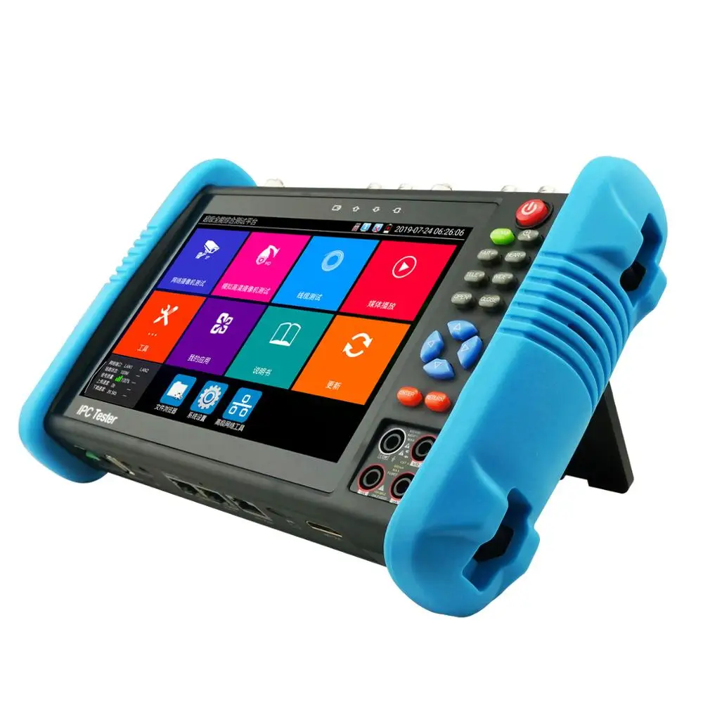 Тестер IP камеры видеонаблюдения IPC9800 Plus 4K H.265/H.264 8 Мп TVI CVI AHD SDI CVBS монитор с TDR