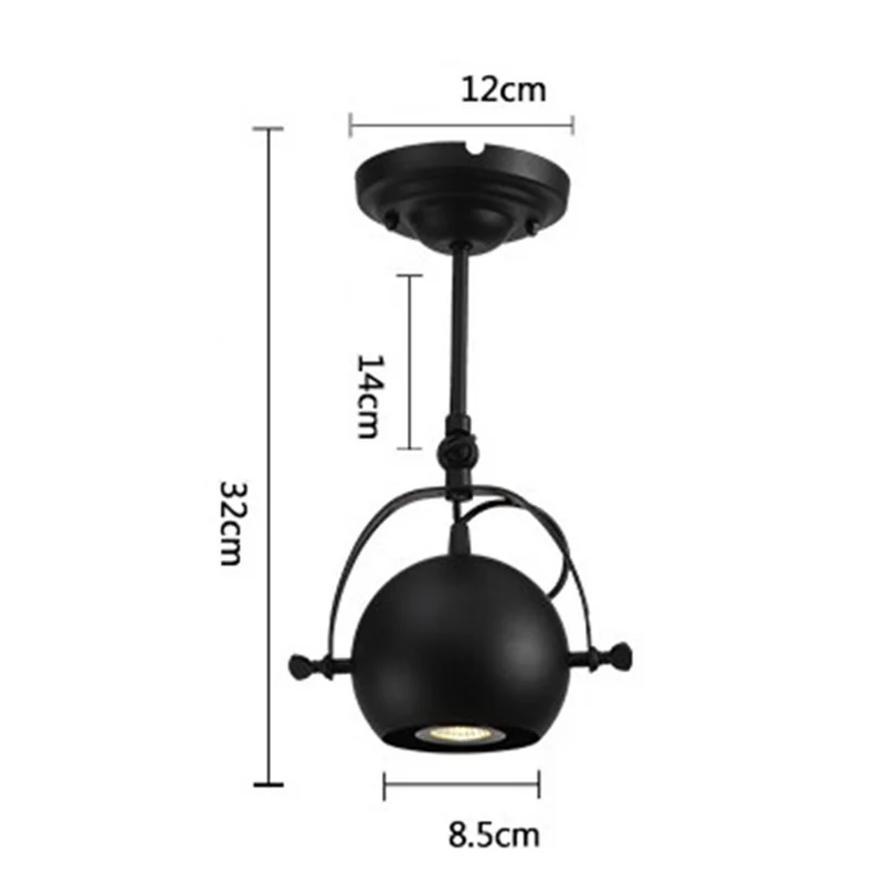 Винтажный светодиодный потолочный светильник лофт одежда прожектор для