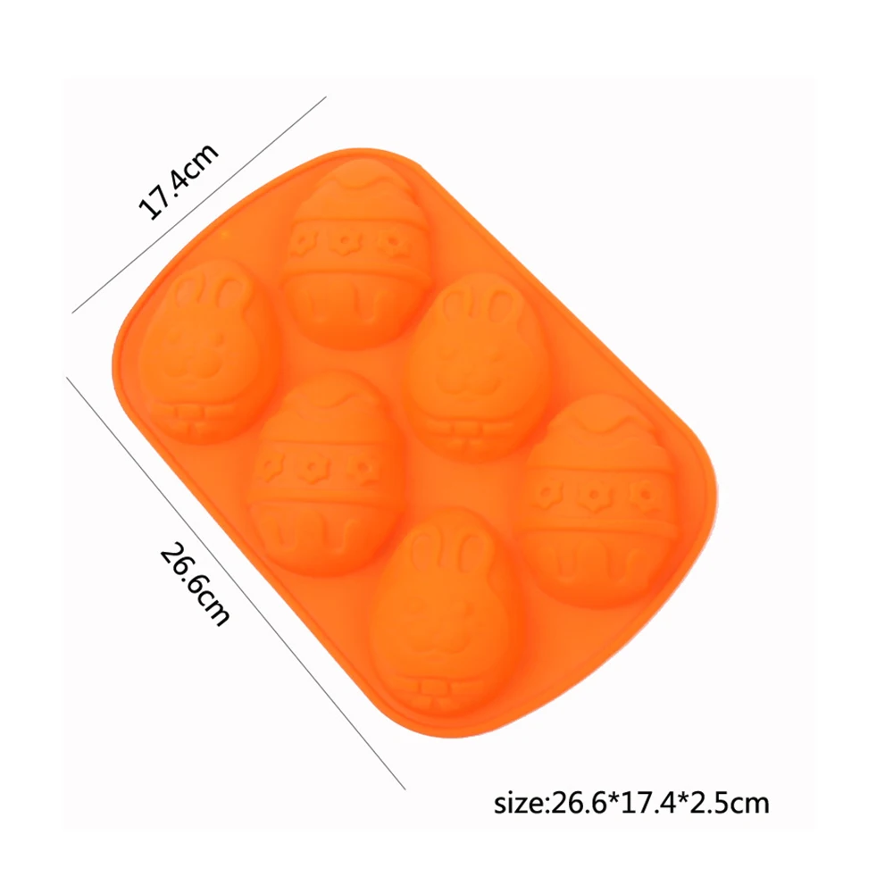 

3d Easter Surprise Egg Rabbit Shape Chocolate Silicone Mold Diy Baking Tray Pastry Fondant Soap Cake Mold