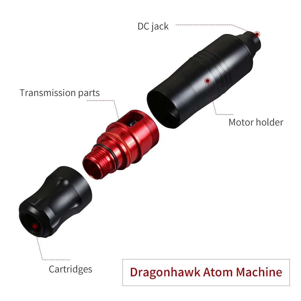Профессиональная роторная татуировочная машина, ручка, мотор для Liner Shader, тату-пистолет, мотор, микроблейдинг, алюминиевый сплав, тату-машина, комплект