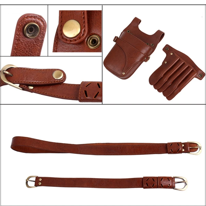 Коричневые новые профессиональные салонные Парикмахерские ножницы для волос Сумка кожаные волосы PU