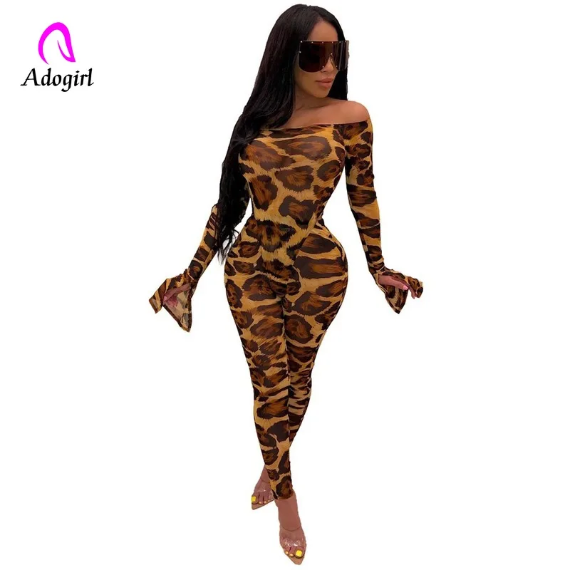 Женский комплект из 2 предметов с леопардовым принтом элегантный Осенний