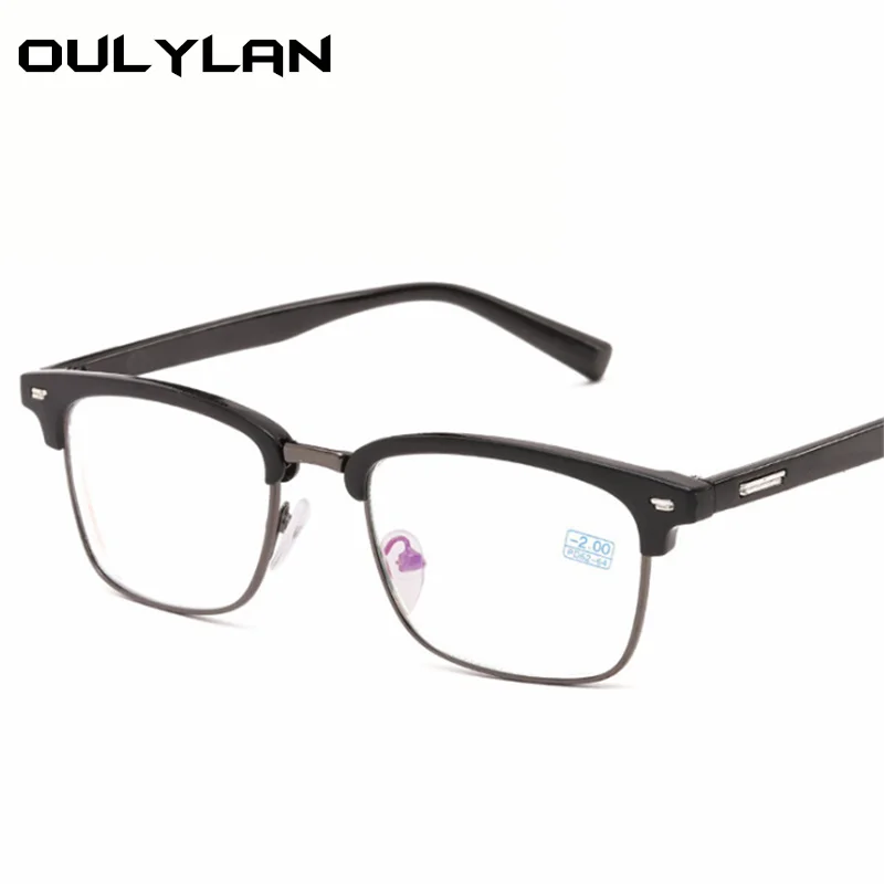 Oulylan очки для близорукости для женщин и мужчин, короткие очки для зрения, модные студенческие очки для близорукости, винтажные очки