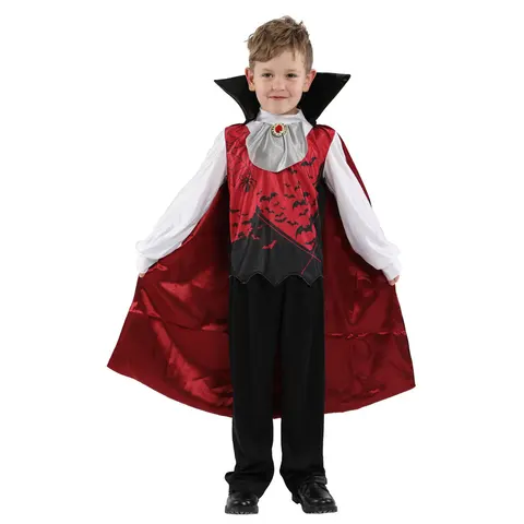 Детский костюм принцессы тьмы летучей мыши вампира для мальчиков, костюм Пурима на Хэллоуин, карнавальный маскарадный костюм для костюмированной вечеринки