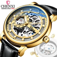 fashion business waterproof watch chenxi brand 8843 mens automatic mechanical watches tourbillon self winding men wristwatch