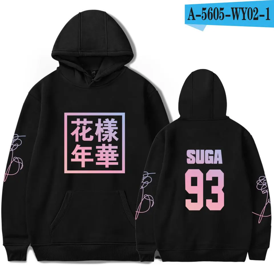Black Bangtan мальчики Young Forever унисекс Толстовка JIMIN J-HOPE JUNG KOOK Толстовка suga для женщин фанаты Kpop одежда в стиле хип-хоп - Цвет: Black
