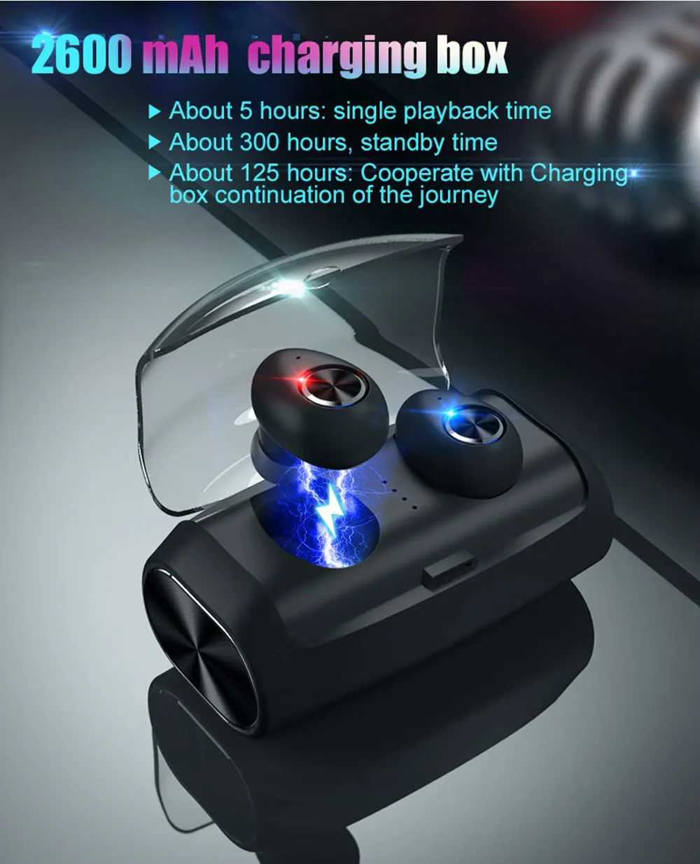 V6 TWS Bluetooth 5,0 наушники беспроводные стерео водонепроницаемые спортивные наушники с 2600 мАч зарядная коробка VS i10 TWS наушники