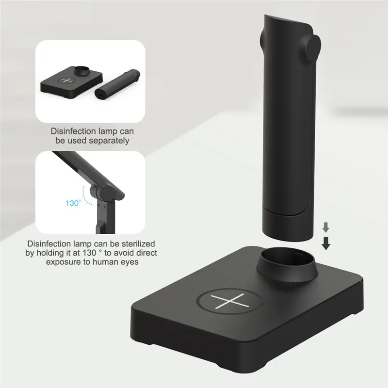 

Portable UV Sterilizer Lamp Sterilizing Machine Lamp Sterilization Fast Wireless Charger for iPhone 11 Pro Xs Max Samsung S10