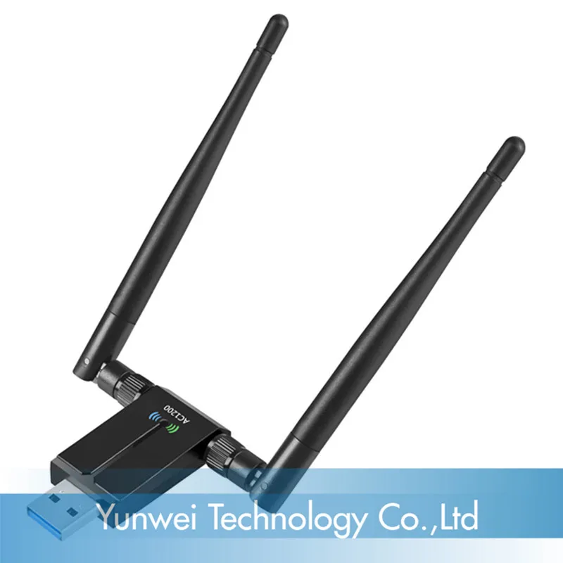 

New USB Wireless Network Card 1300M Drive-Free 2.4G/5.8G Dual-band Gigabit Wireless Network Card Wifi Receiver Factory Price