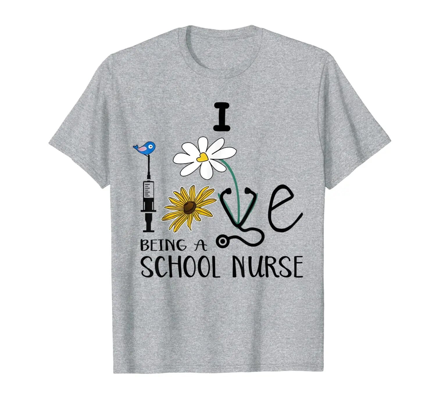 

Back To School I Love Being A School Nurse Nursing Gift Idea T-Shirt