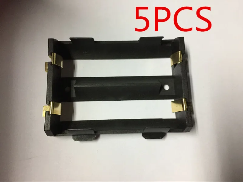 HJXY 5 шт./лот высокое качество 2X26650 держатель батареи SMD с бронзовым шпильки 26650