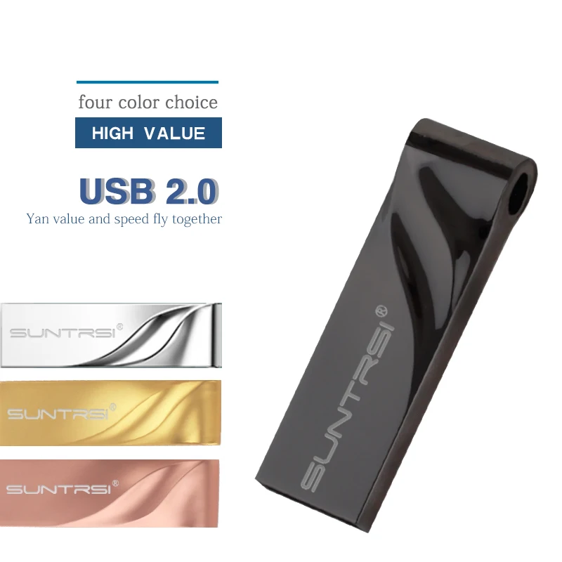 Suntrsi флеш диск USB 2 0 Новый металлический спиральный дизайн текстура 64 ГБ 32