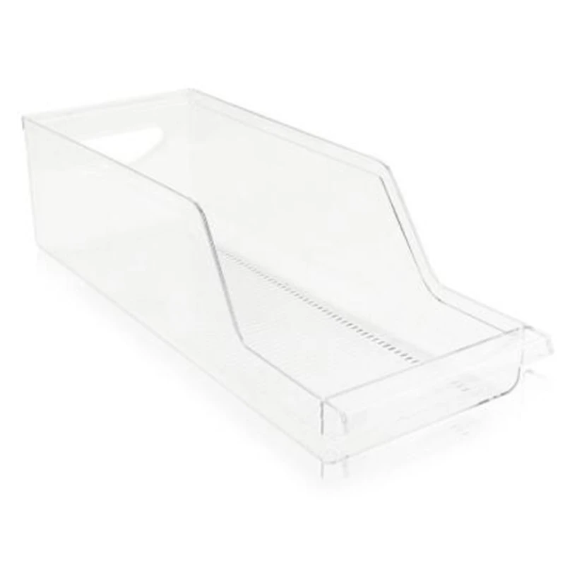 Plastic Refrigerator and Freezer Storage Organizer Water Bottle Drink Holder for Kitchen Basement Garage Fridge BPA-Free | Дом и сад