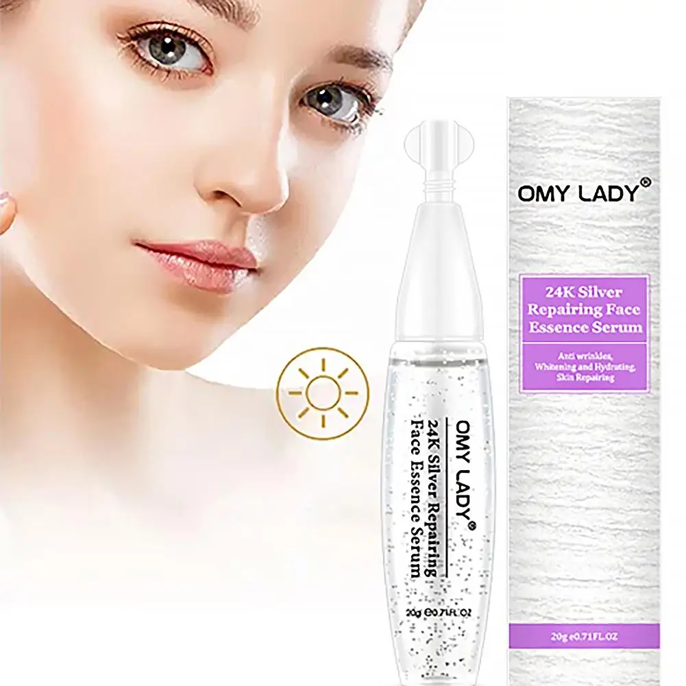 24K Серебряный крем для лица мгновенный укрепляющий отбеливающий увлажняющий