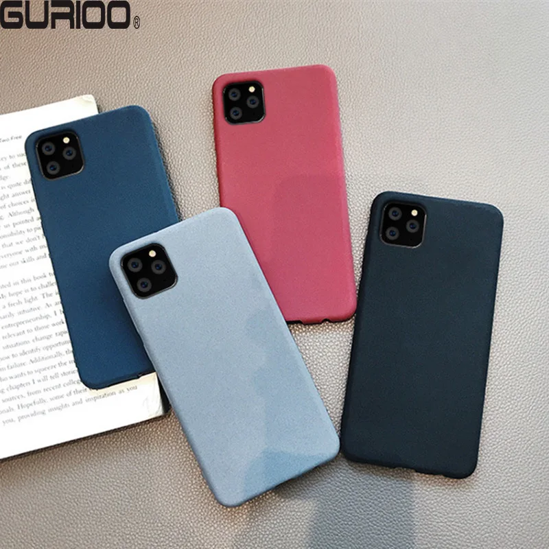 Ультратонкий с матовой поверхностью шершавый чехол для телефона iPhone 11 Pro Max