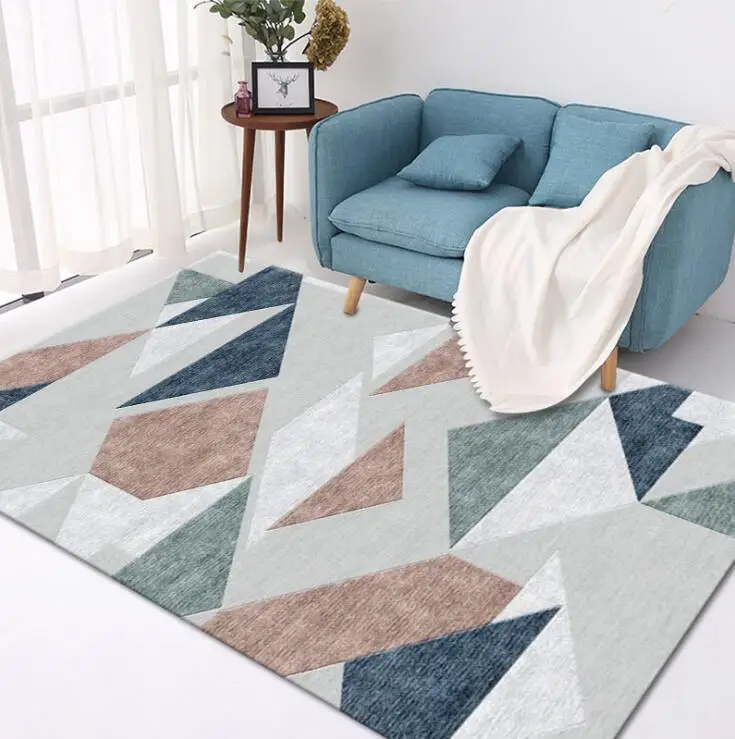 

StarBlue-HGS Geometric Graphics Non-Slip Floor Mat Geometrical Grid Doormats Rug Carpet for Bedroom Indoor Outdoor Throw Rug
