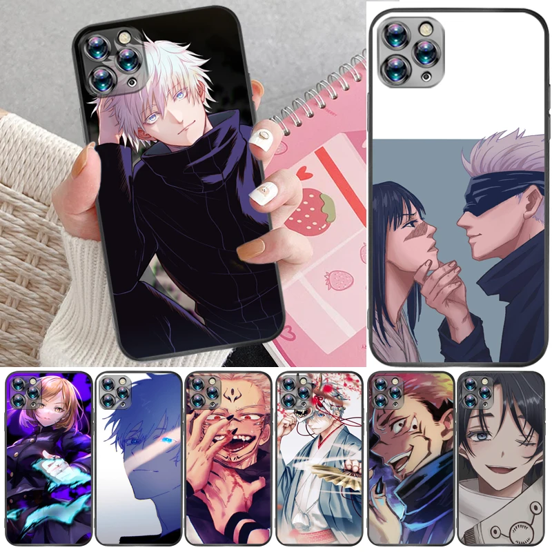 

Jujutsu Kaisen Yuji Itadori Fushiguro Megumi Satoru Gojo Sukuna Phone Case For iPhone X XR XS MAX Cases Coque Carcasa Soft TPU