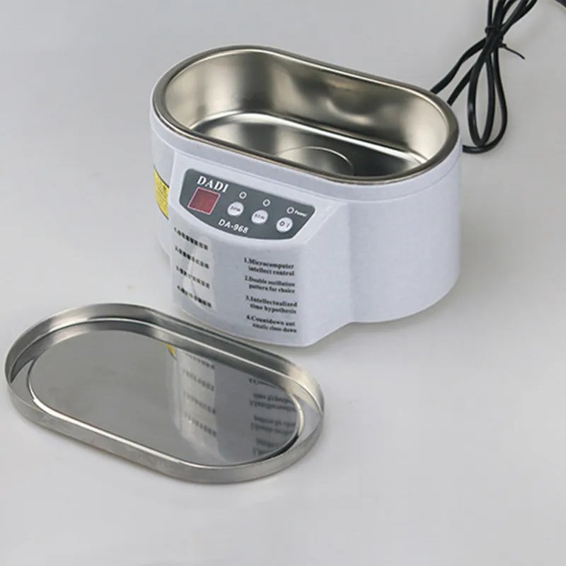 Ультразвуковой очиститель бытовой цифровой ультразвуковой часы очки машина для