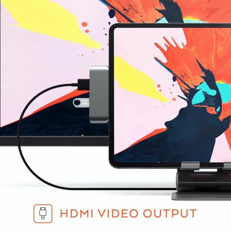 

Type-C Mobile Pro Hub Adapters With USB-C PD Charging 4K HDMI FOR IPad Pro S9