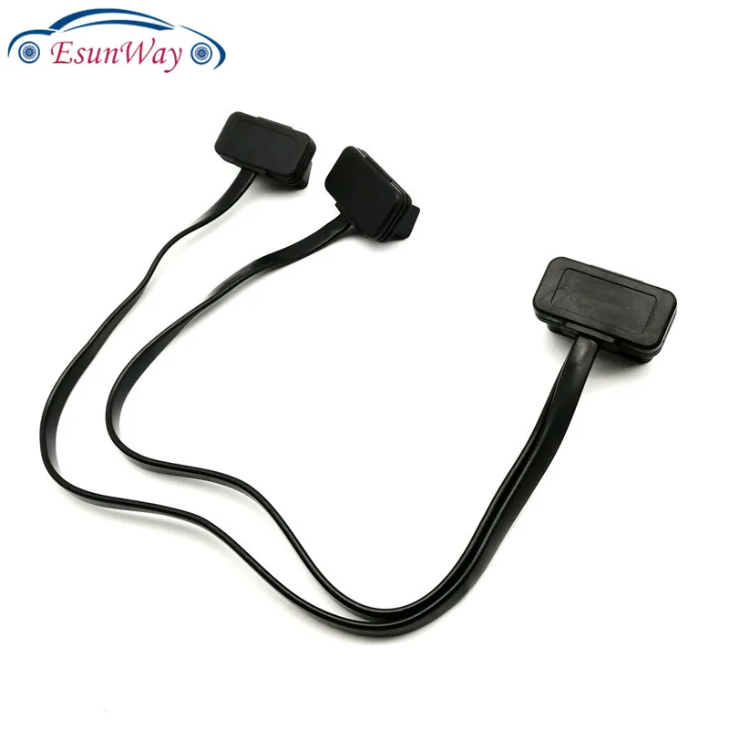 Новое поступление! Плоский и тонкий кабель лапша как стандарт OBDII OBD II 2 OBD2 16 Pin ELM327