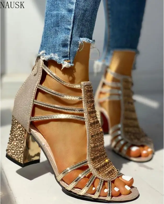 Новинка Женские босоножки Sandalias Mujer Модель 2020 года Летние Стильные туфли лодочки