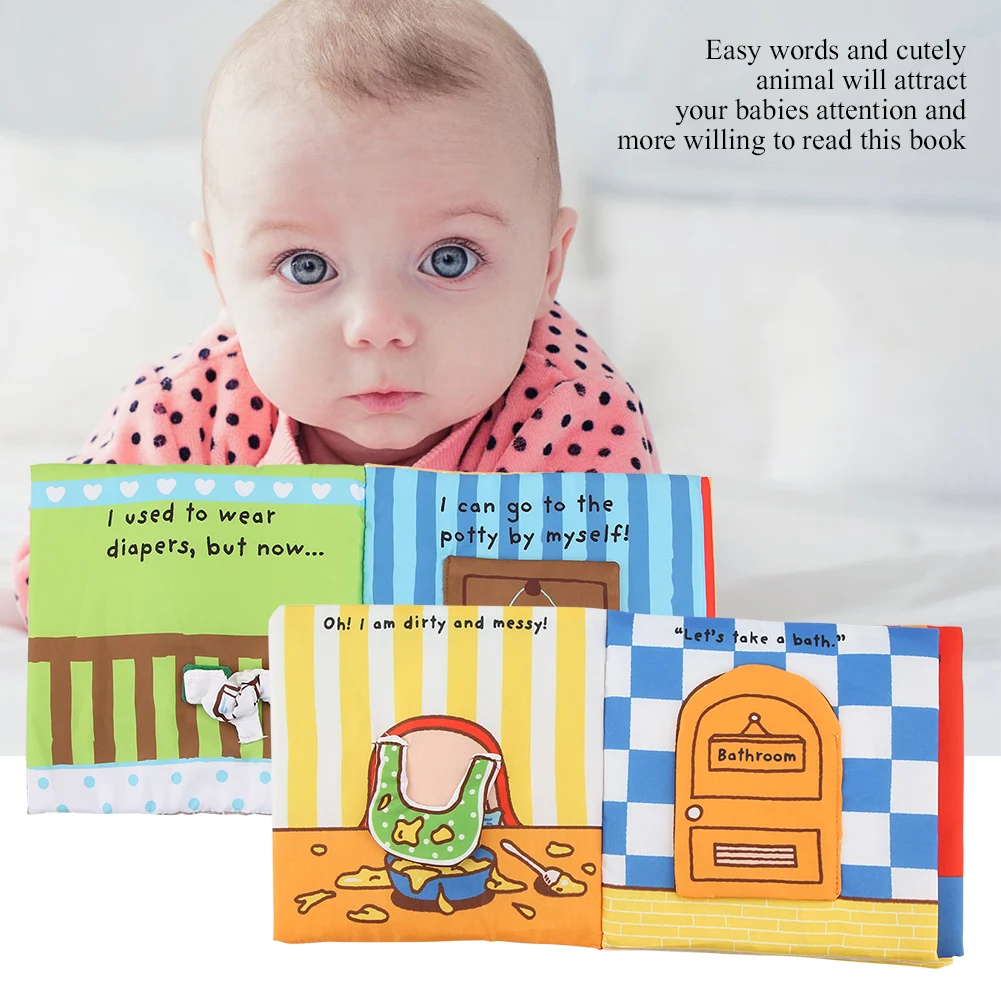 

Baby Fun Cloth Book Infant Early Cognitive Development Educational Book Baby Toys Learning Educational Kids Cloth Books 2019
