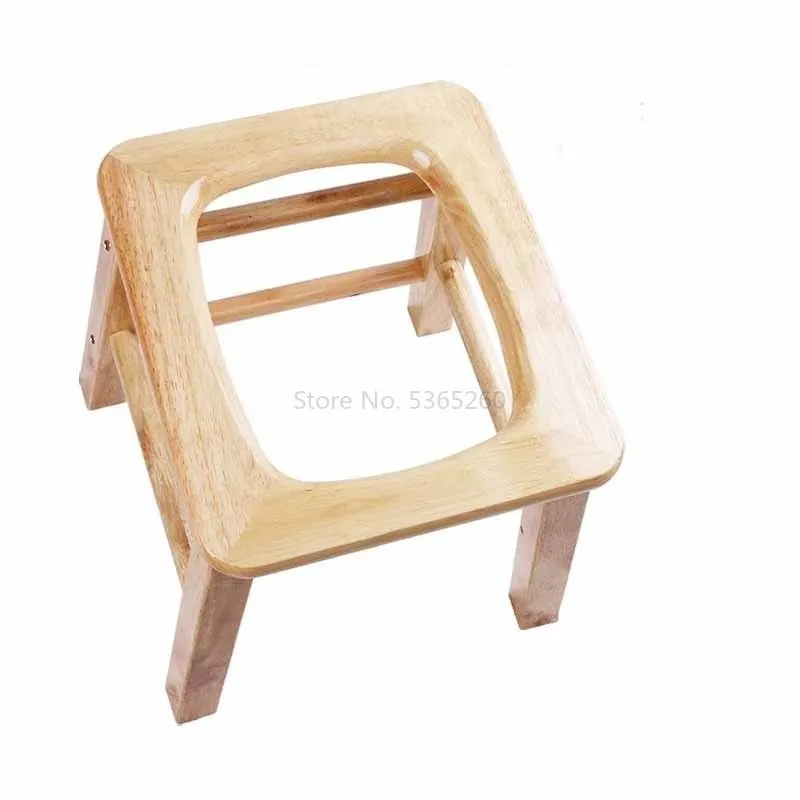 

Solid Wood Portable Sit Toilet Chair A Disability The Elderly Shit Implement Pregnant Woman Squatting Toilets Change Stool Old