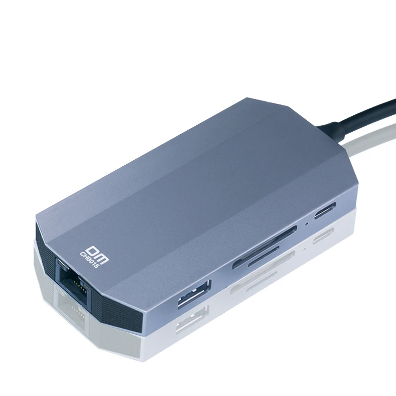 DM CHB015 9 в 1 Type C USB 3 0 концентратор HD 4K адаптер преобразования дисплея PD зарядка SD TF