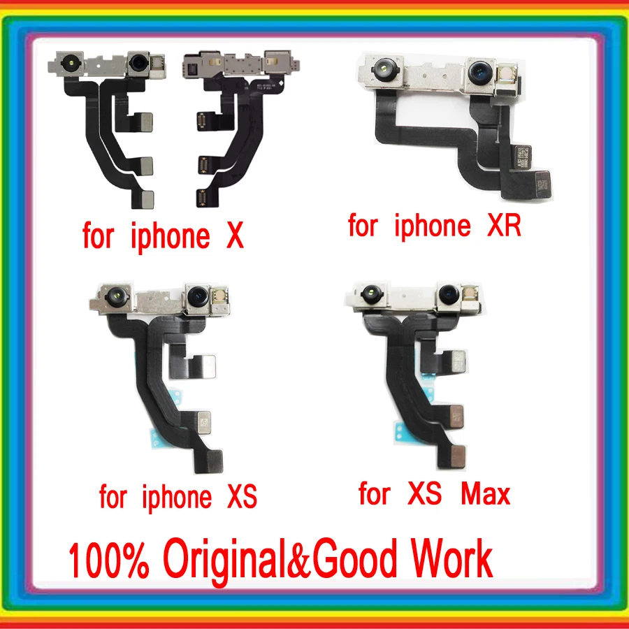 100% оригинальная фронтальная камера для iPhone 6 6p 6s 6sp 7 7p 8 8p X XS XR XS-Max с гибким кабелем